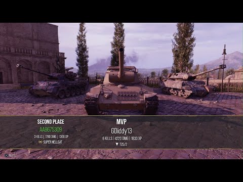 T25/2 Gameplay, 4200 Damage, Top Gun, Mastery, World of Tanks Console