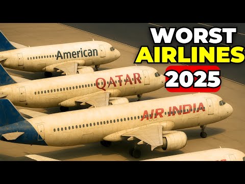 Top Ten WORST AIRLINES in the World in 2025