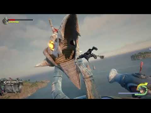 Kingdom Hearts 3 - Raging Vulture Boss Battle