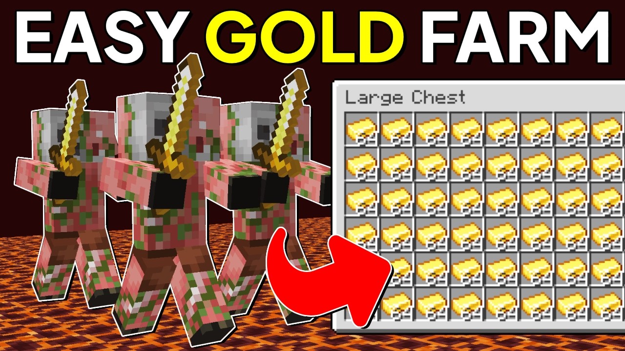 Minecraft Gold Farm 1.21.5