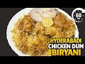 Hyderabadi Chicken Dum Biryani Recipe 1Kg Chicken Biryani Step By Step New Year Special