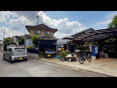 Ibaraki Japan village tour | Japanese design modern house in Koga city  |  4K HDR Japan Walk