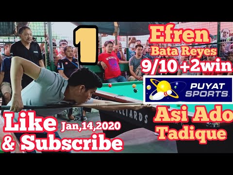 1/10 EFREN BATA REYES 9/10+2Win VS ASSIS ADO TADIQUE @LODORA VILLAGES, MUNTINLUPA