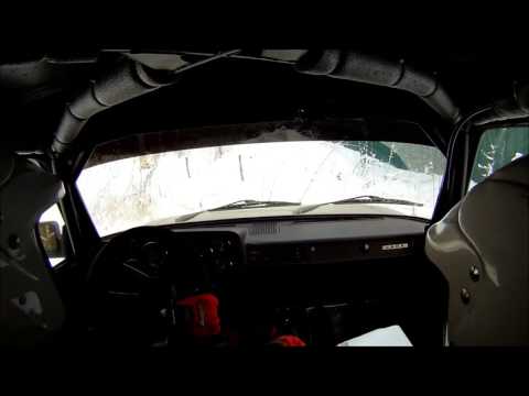 Lada 2105 Rally. Training on forest road 08.01.2016