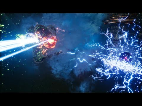 Skalgrim Mod - Adeptus Mechanicus vs Necrons - Massive Battle - Battlefleet Gothic Armada 2