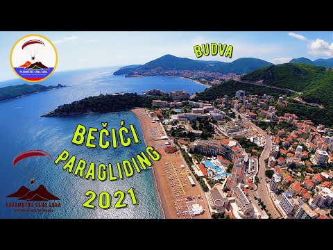 Plaža Bečići_ Bečići Beach_Paragliding 2021