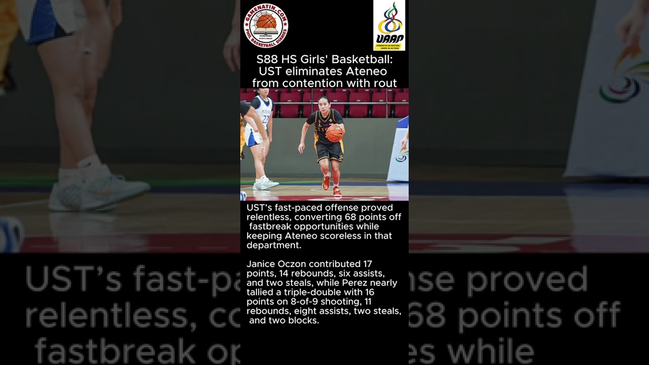 UAAP Girls' Basketball: UST demolishes Ateneo, 146-36