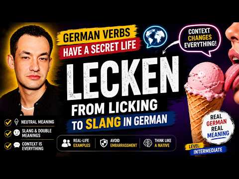Lecken in German: Why “Licking Ice Cream” Can Sound Flirty | German Video Lesson for English Speakers