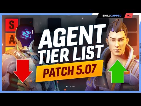 NEW Agent Tier List Patch 5.07 - MASSIVE CHANGES! - Valorant Meta Guide
