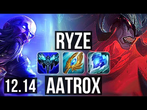 RYZE vs AATROX (TOP) | 18/2/9, Legendary, 1.3M mastery, 400+ games | KR Diamond | 12.14