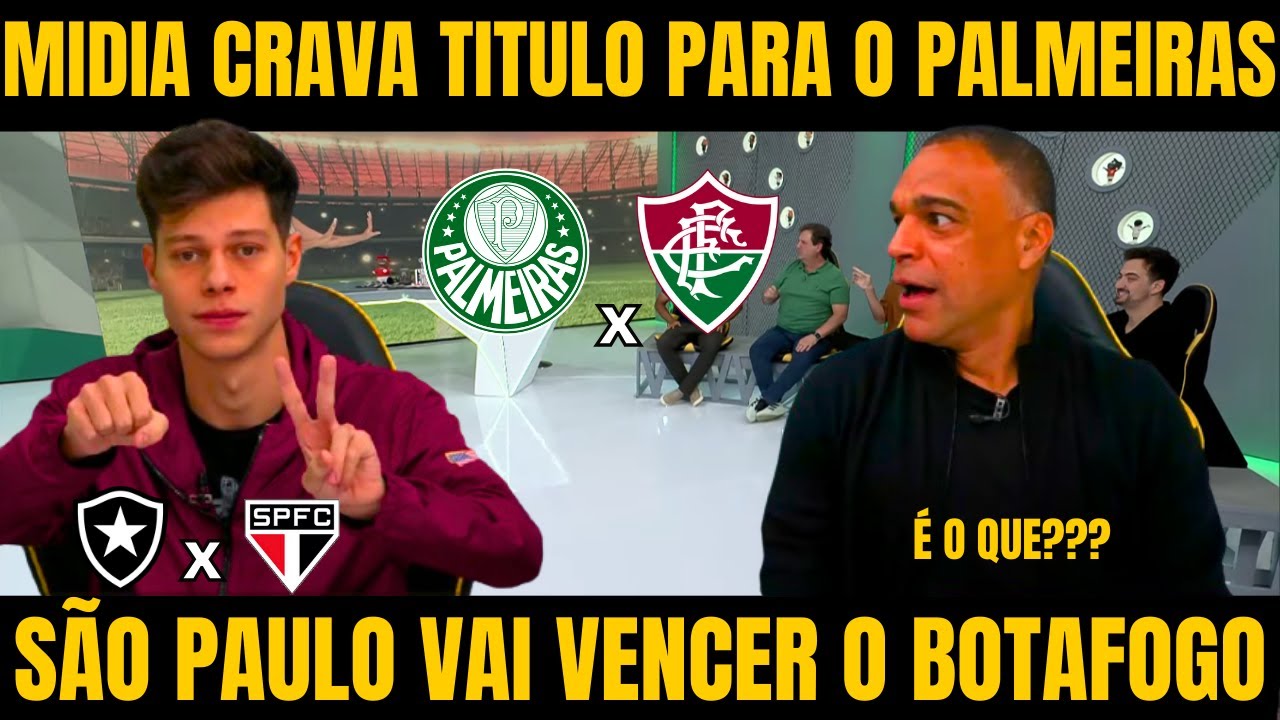 JOGO ABERTO! PALMEIRAS VIVO PARA TITULO MAS PRECISA DA AJUDA DO SÃO PAULO NOTICIAS DO PALMEIRAS HOJE
