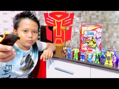 Unboxing susu zee berhadiah robot transformers