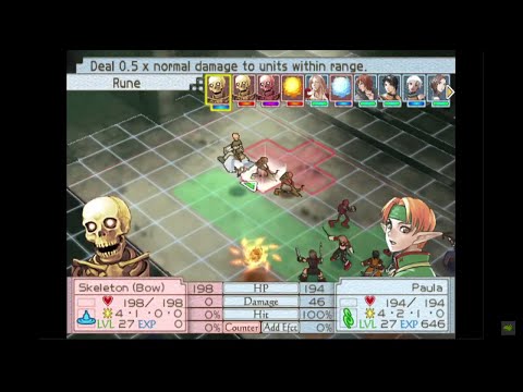 Frederica, Selma, Paula, Jewel, Yu, Jeane & Small Border Village - Suikoden Tactics - Part 10