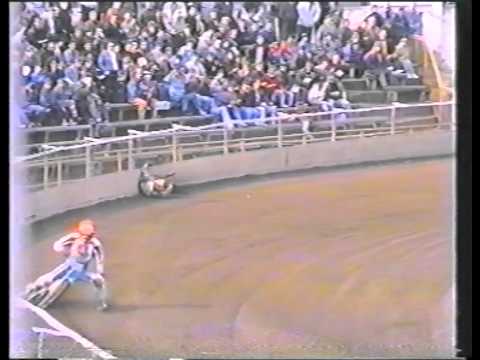 1993 Stal Gorzów vs Falubaz Zielona Góra Bieg 4 upadek Dudka