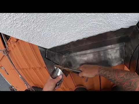 Kamineinfassung mit Walzblei - Teil 2 - Live aus Gernsbach - Kamin bei Ziegeldach einfassen