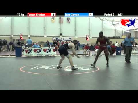 Tywan Claxton vs. Zane Zeman at 2013 ASICS University Nationals - FS