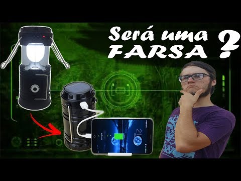LANTERNA LAMPIAO SOLAR LUATEK *