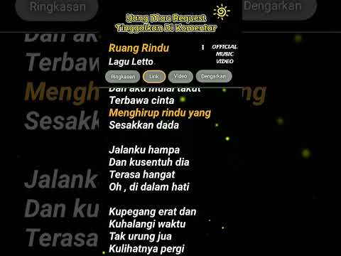 Lyrics Ruang Rindu - Lagu Letto #lyrics #ruangrindu #letto #shorts