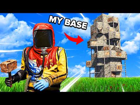 I Built The BEST Roof Camping Tower In Rust...