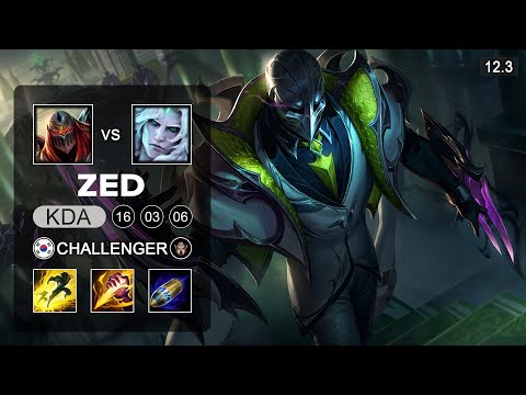 Canyon Zed Jungle vs Viego - KR Challenger - Season 12 Patch 12.3