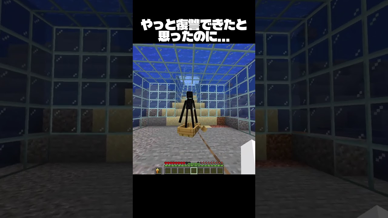 エンダーマンに復讐できたと思ったのに...   #マインクラフト #minecraft #shorts