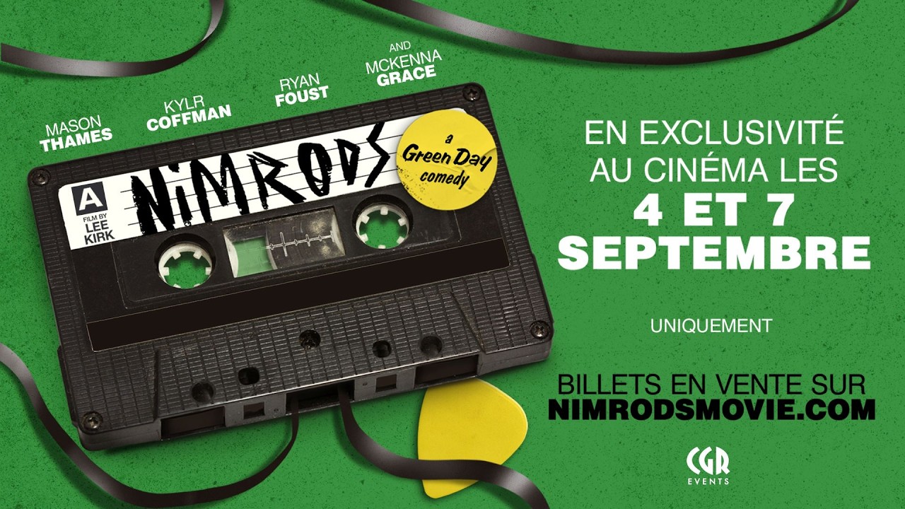 Miniature de la vidéo Bande-annonce | Nimrods: A Green Day Comedy, les 4 et 7 septembre 2026 au cinéma du film Nimrods : A Green Day Comedy