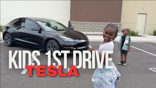 My Daughter Is Actually Driving Our TESLA NOW
