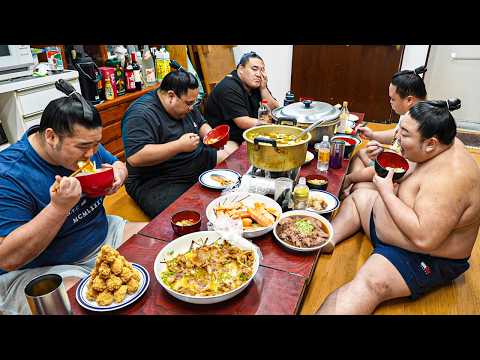 Heavyweight Sumo Lunch🍚 Mega Pork Bowl & A 11lb(5kg) Giant Salmon🐟🍖