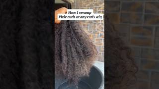 How to revamp your pixel curls or any curls wigs step by step #revamp #wigspecialist #wigs #haircare