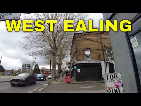 Exploring West London: Walking from West Ealing to Hanwell Broadway (4K)
