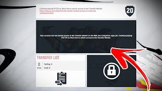 FIFA 20 WEB APP NO TRANSFER MARKET ACCESS *FIX*
