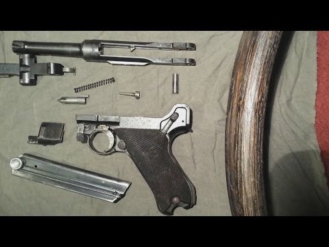 Luger P08 Disassembly and Reassembly (Fieldstrip)