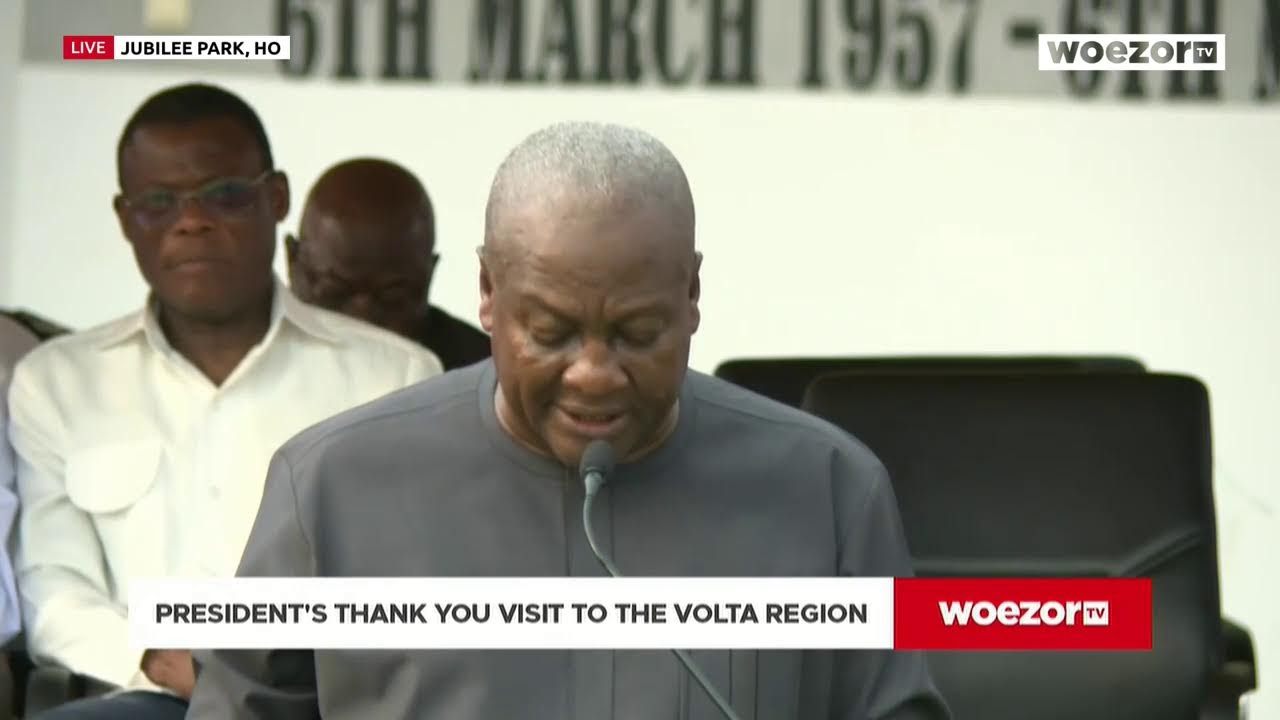 WATCH LIVE | President John Mahama's Thank You Tour in the Volta Region