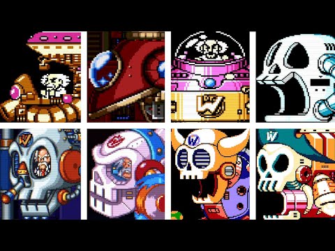 EVERY MAINLINE MEGAMAN WILY MACHINE/CAPSULE (No Damage)