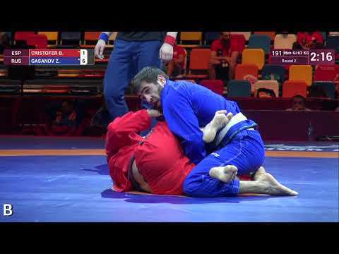 Round 2 Men-Gi - 62 kg: B. CRISTOFER (ESP) v. Z. GASANOV (RUS)