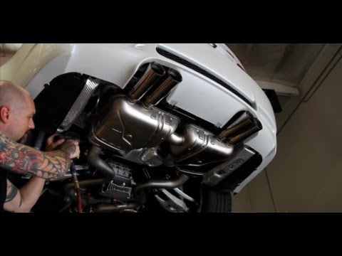 BMW Performance Exhaust Installed on on White E92 M3 by ModBargains.com