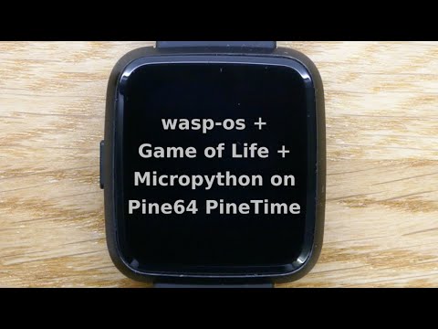 An M2 pre-release running on Pine64 PineTime