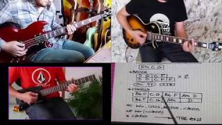 Pixies -Tenement Song- Guitar  Chords - Bass Tutorial
