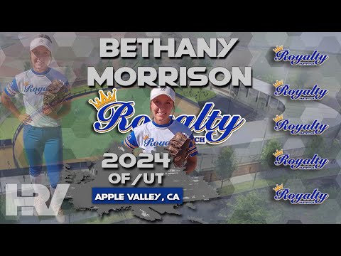 2024 Bethany Morrison Outfield and UTL (4.0 GPA), Softball Recruiting Skills Video - Royalty