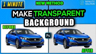 How to make background transparent in photoshop 2024