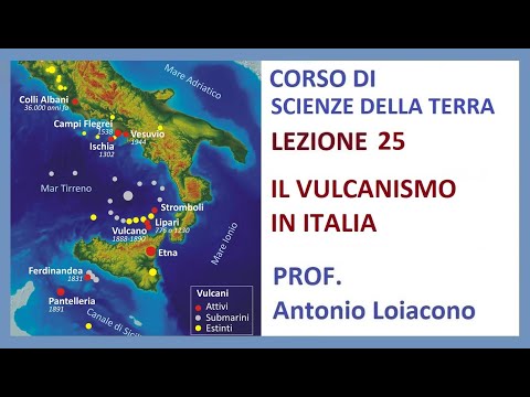 CORSO DI SCIENZE DELLA TERRA - IV Liceo - Lezione 25 - IL VULCANISMO IN ITALIA