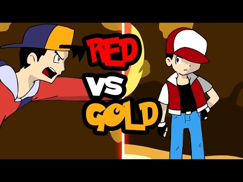 Pokemon Red vs Gold FULL FIGHT