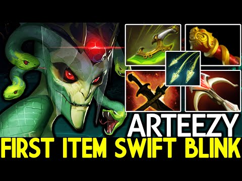 ARTEEZY [Medusa] Crazy Raid Boss Mode with First item Swift Blink Dota 2