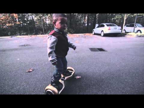 2 year old baby on skywalker segway smart board