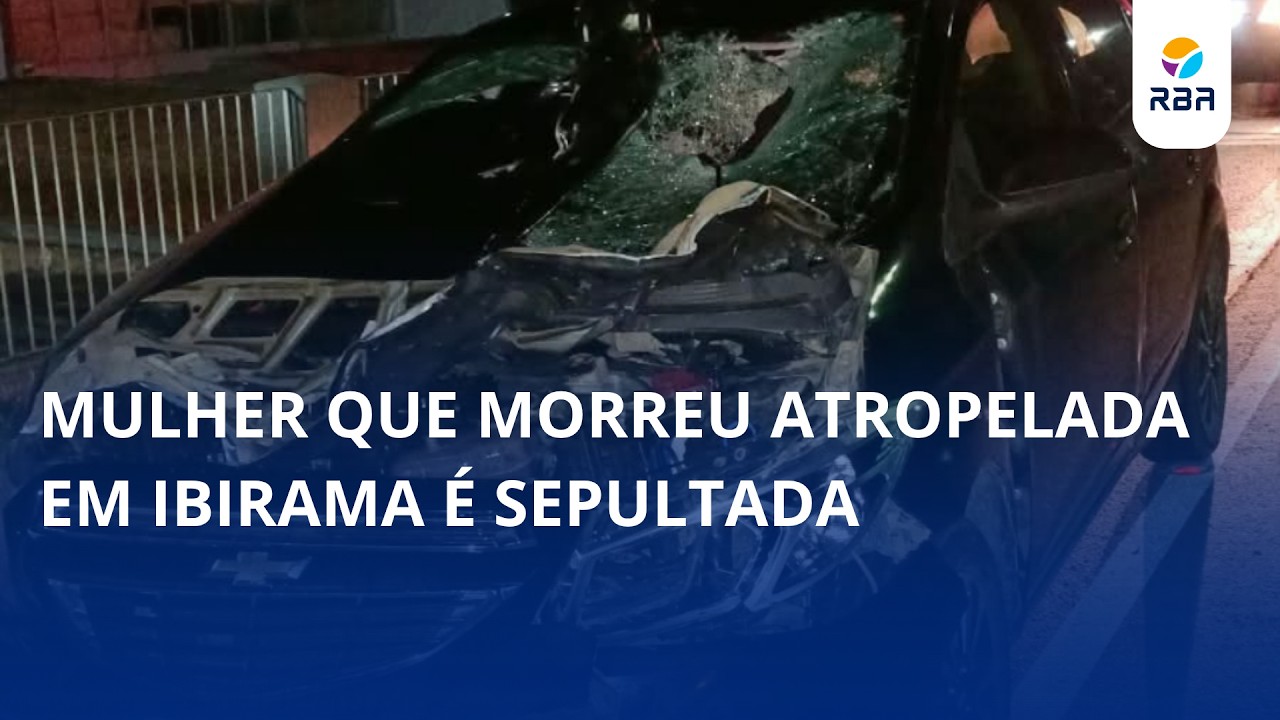 Mulher que morreu atropelada em Ibirama é sepultada