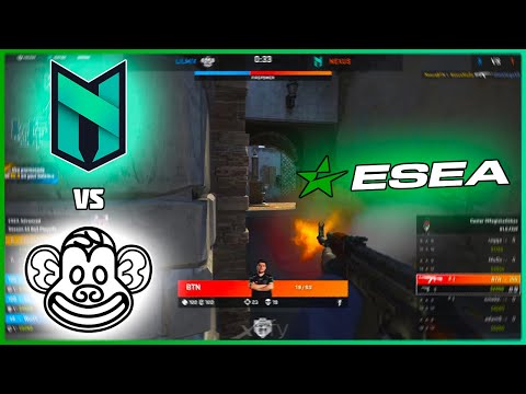 EPIC 1VS4 FROM BTN | Nexus vs Lilmix | ESEA S44 - EU - Advanced - HiGHLiGHTS | CSGO