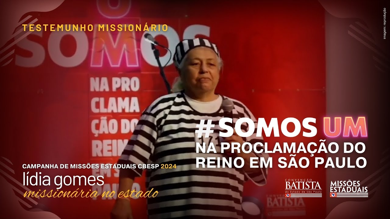 Missionária Lídia evangeliza na prisão por Missões CBESP | Convenção Batista do Estado de São Paulo