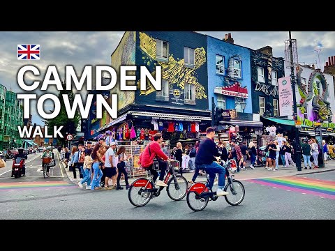 London Camden Town Walking Tour | Summer 2021 (4K 60fps)