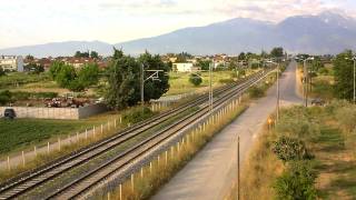 preview picture of video 'SIEMENS DESIRO 460 electric multiple unit at Korinos Macedonia Greece (31/07/11)'