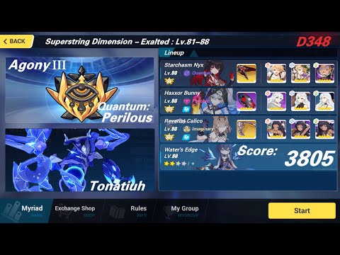 Honkai Impact 3rd exalted abyss : Quantum / Tonatiuh